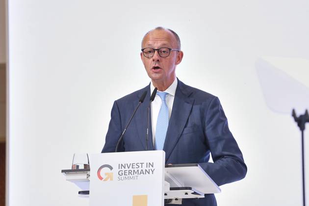 Berlin, Germany, October 20, 2026: ESMT Invest in Germany Summit—Chancellor Friedrich Merz (CDU) delivers the opening address Copyright: xdtsxNachrichtenagenturx dts_140013