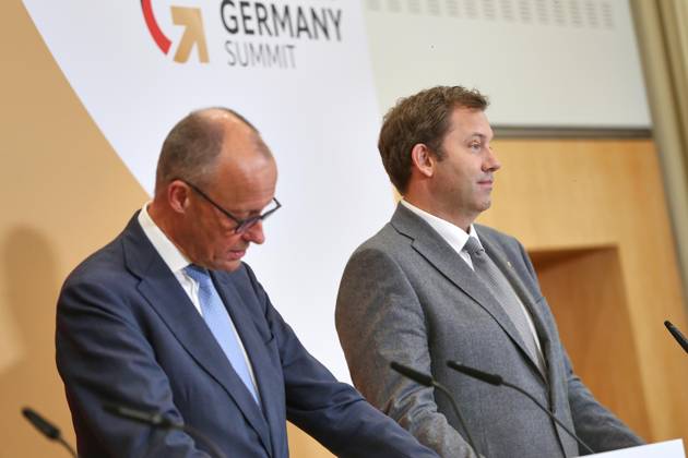 Berlin, Germany, October 20, 2026 ESMT Invest in Germany Summit Press Conference with Federal Chancellor Friedrich Merz (CDU) and Federal Minister of Finance Lars Klingbeil (SPD) Copyright: xdtsxNachrichtenagenturx dts_140080