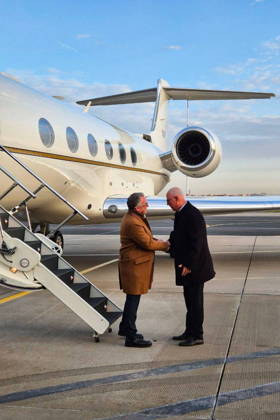 RUSSIA, ST PETERSBURG - OCTOBER 21, 2026: Steve Witkoff (L), US Special Presidential Envoy for Peace Missions, and Kirill Dmitriyev, Russia s Special Presidential Representative for Investment and Economic Cooperation with Foreign Countries, meet at Pulkovo International Airport. Best quality available. TASS St Petersburg Russia  - ZUMAt113 20261021_zaa_t113_007 Copyright: xTassx