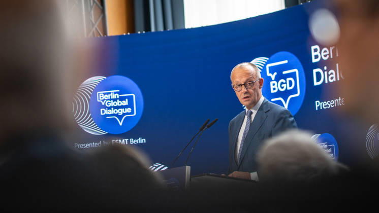 Chancellor Friedrich Merz will deliver a speech and then participate in a discussion at the BGD 2026 Berlin Global Dialogue 2026 (BGD 2026), themed Advancing Alliances for a New Era, in Berlin, Germany. ESMT