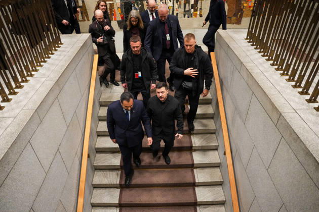 Ukrainian President Visits Norway, Oslo, October 21, 2026. Ukrainian President Volodymyr Zelenskyy visits the Storting, where he meets with Storting President Masud Gharahkhani and the parliamentary leaders. Photo: Ole Berg Rusten, NTB POOL, Oslo, Norway, Y2wYR tEVyY EDITORFOR MEDIA USE ONLY Ref BNC POLY2wYR tEVyY jpg  Copyright: xOlexBerg-Rustenx xNTBx