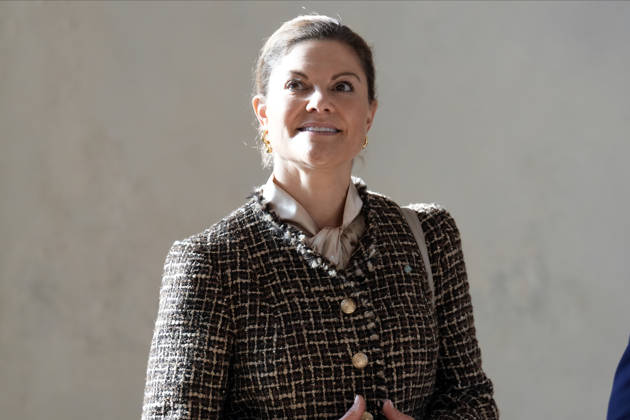 Latvia Sweden Crown Princess Victoria Sweden s Crown Princess Victoria reacts during her meeting with Latvian President Edgars Rinkevics at Riga Castle in Riga, Latvia, October 21, 2026, during her working visit to Latvia. Riga Latvia Copyright: xRomanxKoksarovx lat-swe20261021rk07.JPG