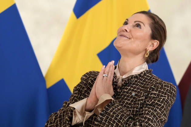 Entertainment Bilder des Tages Latvia Sweden Crown Princess Victoria Sweden s Crown Princess Victoria reacts during her meeting with Latvian President Edgars Rinkevics at Riga Castle in Riga, Latvia, October 21, 2026, during her working visit to Latvia. Riga Latvia Copyright: xRomanxKoksarovx lat-swe20261021rk24.JPG