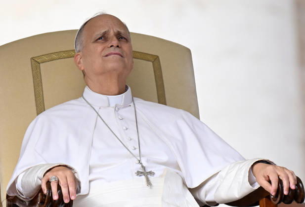 Pope Leo XIV Leads The General Audience - Vatican Pope Leo XIV attends the weekly general audience in Saint Peter’s square, Vatican on October 21, 2026. Photo by Eric Vandeville ABACAPRESS.COM Rome  Copyright: xVandevillexEric ABACAx