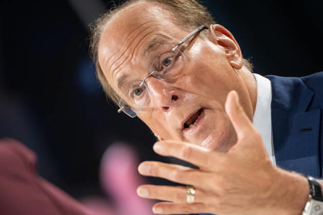 Larry Fink (Laurence Douglas Fink), CEO of BlackRock, speaks at the Berlin Global Dialogue in the former State Council building of the GDR. Berlin Global Dialogue 2026 (BGD 2026), theme: Advancing Alliances for a New Era, Berlin, Germany, ESMT