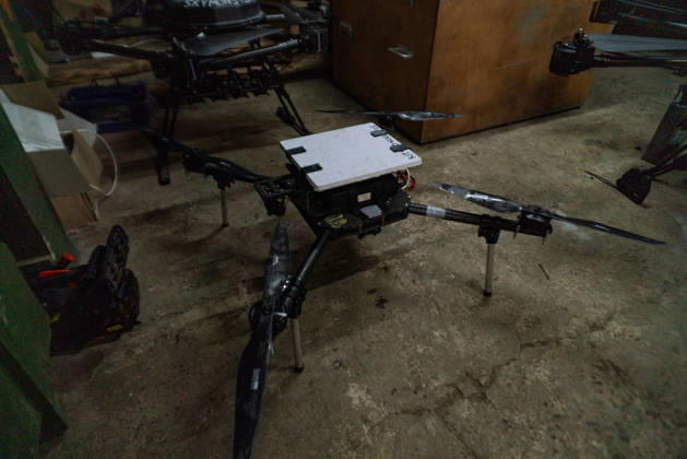 Ukrainian drone unit Skymonsters upgrades heavy UAVs in Kharkiv region KHARKIV REGION, UKRAINE - OCTOBER 21: Members of Skymonsters, the drone unit of the 13th Khartiia Brigade of Ukraine s National Guard, assemble, upgrade, and repair large unmanned aerial vehicles at an undisclosed location in Kharkiv region, Ukraine, on October 21, 2026. The drones, including Vampire models used for logistics missions and heavy bombers capable of carrying 13 to 20 kilograms of explosives, are prepared here before deployment to frontline positions. Carlo Bravo Anadolu Kharkiv Ukraine. Editorial use only. Please get in touch for any other usage.  Copyright: x2026xAnadoluxCarloxBravox