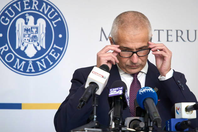Radu Marinescu, Romanian Minister of Justice, Press Conference Bucharest, Romania. 21st Oct, 2026: Radu Marinescu, Minister of Justice, holds a press conference at the ministry s headquarters. Bucharest Romania Copyright: xLucianxAlecux