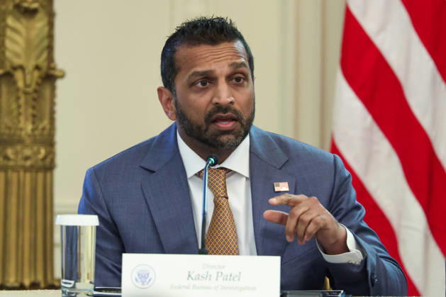 Director of the Federal Bureau of Investigation (FBI) Kash Patel speaks during a roundtable discussion on cybercrime in the East Room of the White House in Washington, DC on Wednesday, October 21, 2026. The administration is fighting back against foreign-based organized criminal organizations that exploit Americans in cyberspace and their scam centers and fraud schemes.  WASP20261021511 SamuelxCorum