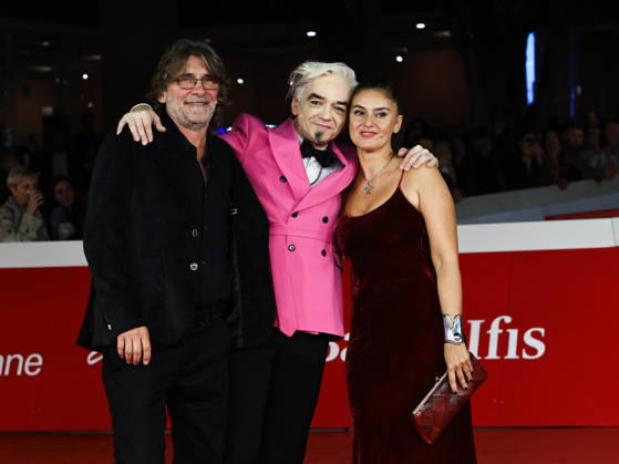 IPA90002161 - Rome, 2026 Film Festival Evening 9 Red carpet for the film Non Importa Dove Pictured: Francesco Fei, Morgan, Consuelo Moschella  Copyright: xMarcoxProvvisionatox xPoolxRomaxFilmxFestx2026x IPA90002161