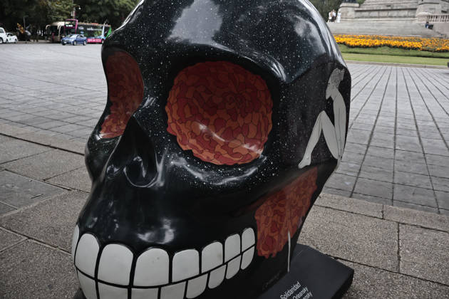 October 21, 2026, Mexico City, Cdmx, Mexico: The Mexicraneos exhibition has been installed along the Paseo de la Reforma avenue in Mexico City, marking the start of the Day of the Dead celebrations in the country. This edition of the exhibition, titled Collection: Living Nature Mystical Tales. features 35 giant skulls, each artistically transformed by various creators. Mexico City Mexico - ZUMAp204 20261021_zip_p204_088 Copyright: xJosuexPerezx
