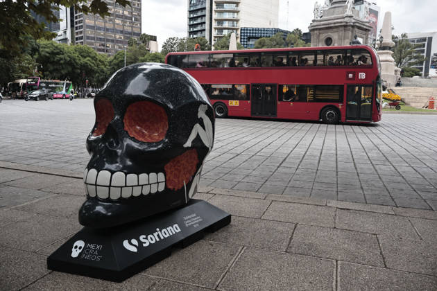 October 21, 2026, Mexico City, Cdmx, Mexico: The Mexicraneos exhibition has been installed along the Paseo de la Reforma avenue in Mexico City, marking the start of the Day of the Dead celebrations in the country. This edition of the exhibition, titled Collection: Living Nature Mystical Tales. features 35 giant skulls, each artistically transformed by various creators. Mexico City Mexico - ZUMAp204 20261021_zip_p204_089 Copyright: xJosuexPerezx
