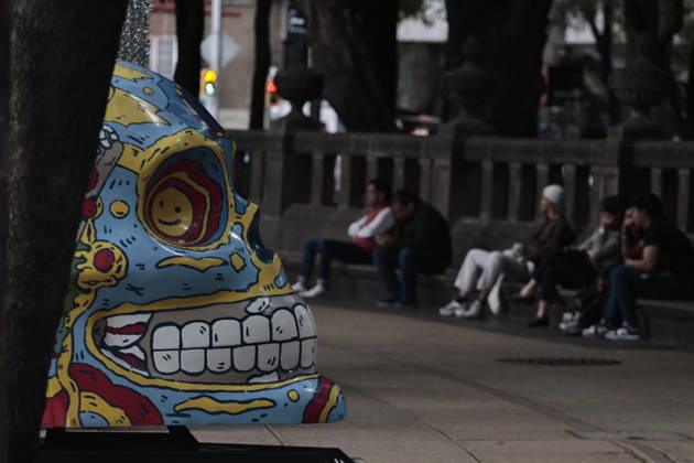October 21, 2026, Mexico City, Cdmx, Mexico: The Mexicraneos exhibition has been installed along the Paseo de la Reforma avenue in Mexico City, marking the start of the Day of the Dead celebrations in the country. This edition of the exhibition, titled Collection: Living Nature Mystical Tales. features 35 giant skulls, each artistically transformed by various creators. Mexico City Mexico - ZUMAp204 20261021_zip_p204_080 Copyright: xJosuexPerezx