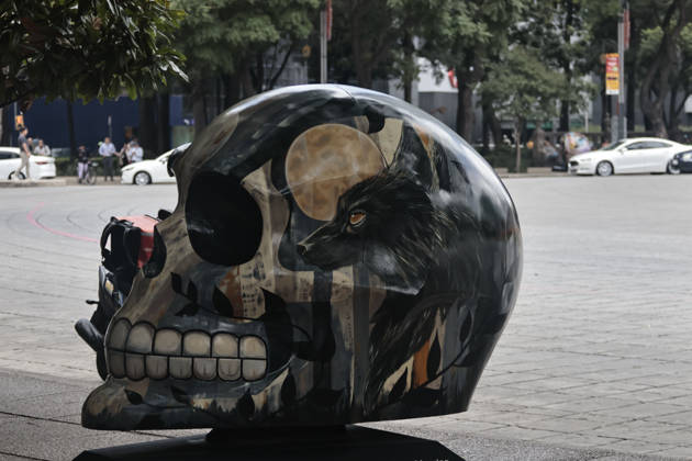 October 21, 2026, Mexico City, Cdmx, Mexico: The Mexicraneos exhibition has been installed along the Paseo de la Reforma avenue in Mexico City, marking the start of the Day of the Dead celebrations in the country. This edition of the exhibition, titled Collection: Living Nature Mystical Tales. features 35 giant skulls, each artistically transformed by various creators. Mexico City Mexico - ZUMAp204 20261021_zip_p204_071 Copyright: xJosuexPerezx