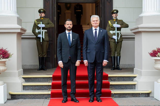 Gitanas Nauseda, President of the Republic of Lithuania, received Jakov Milatovic, President of Montenegro, who was visiting Lithuania. Vilnius, October 22, 2026  Copyright: xx