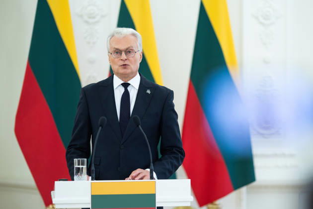 Gitanas Nauseda, President of the Republic of Lithuania, received Jakov Milatovic, President of Montenegro, who was visiting Lithuania. Vilnius, October 22, 2026  Copyright: xx