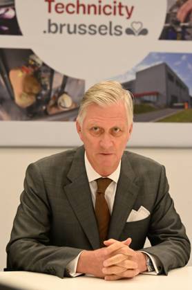 The King Visits Technicity Brussels ANDERLECHT, BELGIUM - OCTOBER 22 : King Philippe visits Technicity.brussels, the training and employment hub for the technology industry, in Anderlecht. Technicity.brussels was established through a public-private partnership and is aimed at job seekers, employees seeking retraining or further education, and students and teachers from secondary schools and colleges. The organization offers hands-on technical training and actively assists participants in finding a job. Companies can turn to it for continuing education for their staff or to rent modern technical infrastructure. During his visit, the King toured four training workshopselevator technology; HVAC and refrigeration technology; welding; and ele  Copyright: xBertxVanxDenxBrouckex