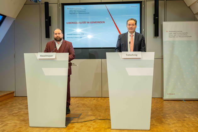 October 22, 2026: Presentation at the Federal Ministry of Agriculture and Forestry (BMLUK) by Norbert Totschnig (ÖVP), Managing Director of Haselmayer IFDD and Federal Minister of Agriculture and Forestry, Climate and Environmental Protection, Regions, and Water Management, Norb
