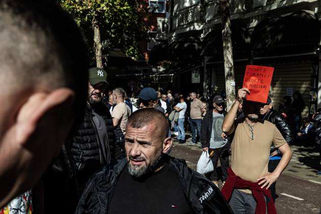 October 22, 2026, Tirana, Albania: TIRANA, ALBANIA, OCTOBER 22, 2026: Demonstrators gather outside the Albanian Parliament as lawmakers convene for a plenary session amid continuing student-led anti-government protests. The movement calls for improved university conditions, increased education funding and greater government accountability, alongside demands for Prime Minister Edi RamaÃ¢â‚¬â ¢s resignation. Tirana Albania  - ZUMAq101 20261022_zna_q101_050 Copyright: xKonstantinosxZilosx
