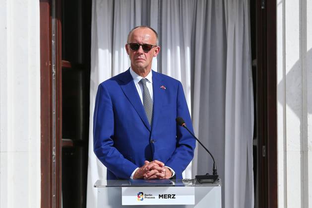 Sveti Stefan, Montenegro, October 22, 2026: The Chancellor s Trip Abroad for the Berlin Process Summit; Press Conference with Federal Chancellor Friedrich Merz (CDU) Copyright: xdtsxNachrichtenagenturx dts_140239