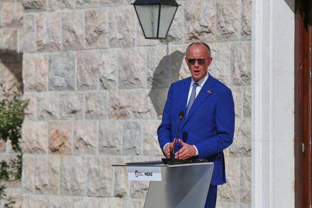 Sveti Stefan, Montenegro, October 22, 2026: The Chancellor s Trip Abroad for the Berlin Process Summit; Press Conference with Federal Chancellor Friedrich Merz (CDU) Copyright: xdtsxNachrichtenagenturx dts_140241