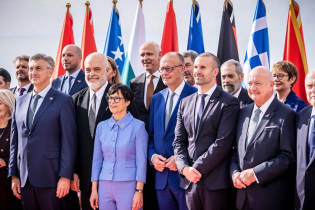 Sveti Stefan, Montenegro, October 22, 2026: The Chancellor’s Trip Abroad to the Berlin Process Summit. German Chancellor Friedrich Merz (CDU) and other participants in a group photo. Those announced to attend included Milojko Spajic, Duro Macut, Edi Rama, Albin Kurti, Hri Copyright: xMichaelxKappeler,xPool dtsxNachrichtenagenturx dts_140250