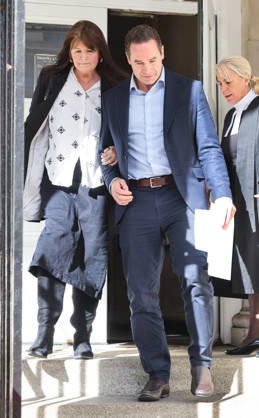 Kieran Hayler 22.10.2026. Kieran Hayler ex husband of Katie Price, looks happy after his not guilty verdict as he leaves Lewes Crown Court this afternoon.  Copyright: xGaryxStonex NINTCHDBPICT001117626455