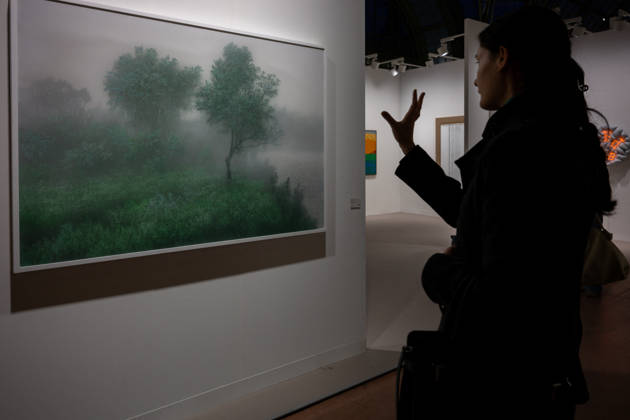 Art Basel Fair to Close Earlier than Scheduled - Paris Art Basel fair, held at Grand Palais, will close before scheduled time, because of demonstrations in Paris and after calls online to attack it and demonstrate inside, as seen in Paris, France on October 22, 2026. Photo by Ammar Abd Rabbo ABACAPRESS.COM Paris Ile-de-France France  Copyright: xAbdxRabboxAmmar ABACAx