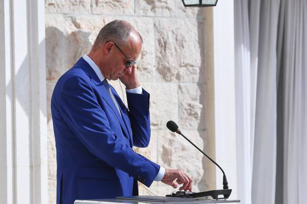Sveti Stefan, Montenegro, October 22, 2026: The Chancellor s Trip Abroad for the Berlin Process Summit; Press Conference with Federal Chancellor Friedrich Merz (CDU) Copyright: xdtsxNachrichtenagenturx dts_140293