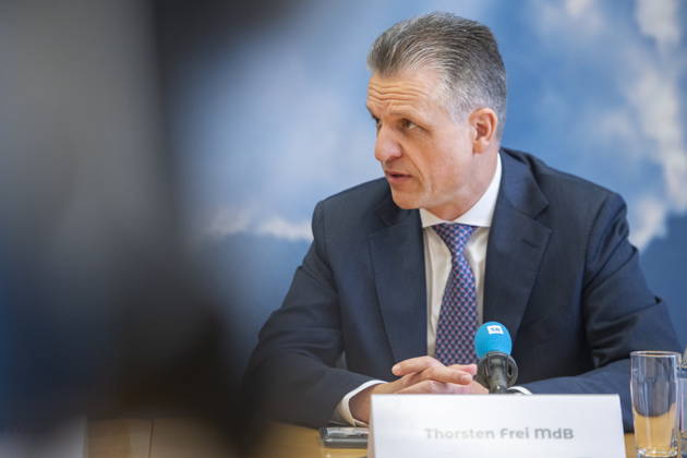 On Friday, October 23, 2026, Stephan Toscani, the CDU’s state chairman in Saarland, will welcome Thorsten Frei, the CDU’s parliamentary group leader in the German Bundestag, to the Saarland State Parliament. Together, they will hold a press conference. Pictured: Thorsten Frei, Member of the Bundestag, CDU bub