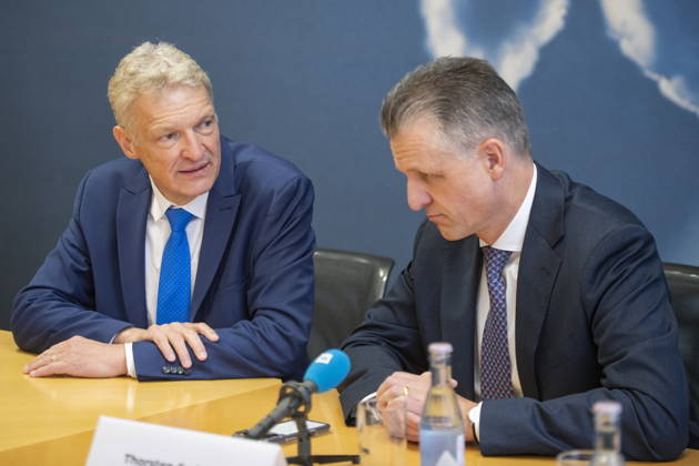 On Friday, October 23, 2026, Stephan Toscani, the CDU’s state chairman in Saarland, will welcome the CDU’s parliamentary group leader in the German Bundestag, Thorsten Frei, at the Saarland State Parliament. Together, they will hold a press conference. Pictured, from left: Stephan Toscani, Member of the State Parliament (CDU), and Thorsten Frei, Member of the Bundestag (CDU). bub