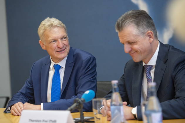 On Friday, October 23, 2026, Stephan Toscani, the CDU’s state chairman in Saarland, will welcome the CDU’s parliamentary group leader in the German Bundestag, Thorsten Frei, at the Saarland State Parliament. Together, they will hold a press conference. Pictured, from left: Stephan Toscani, Member of the State Parliament (CDU), and Thorsten Frei, Member of the Bundestag (CDU). bub
