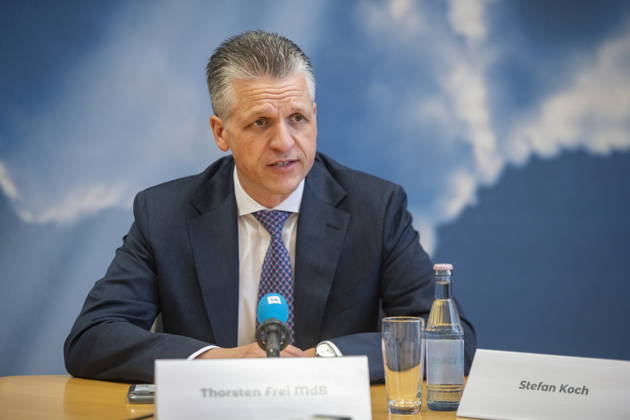 On Friday, October 23, 2026, Stephan Toscani, the CDU’s state chairman in Saarland, will welcome Thorsten Frei, the CDU’s parliamentary group leader in the German Bundestag, to the Saarland State Parliament. Together, they will hold a press conference. Pictured: Thorsten Frei, Member of the Bundestag, CDU bub