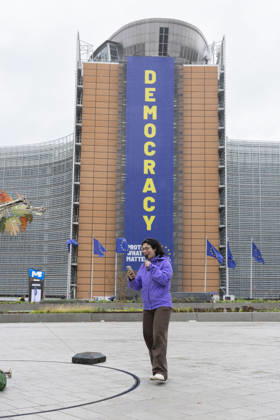 Hands off Nature Brussels, 23 10 2026 : Manifestation , Hands off Nature in the presence of Commissioner Jessika Roswall. Credit : Content Curation . Brussels Belgium  Copyright: xContentxCurationx ContentxCurationx