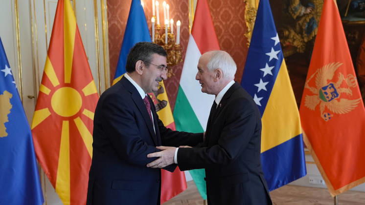 Turkish VP Cevdet Yilmaz in Budapest BUDAPEST, HUNGARY - OCTOBER 23: Turkish Vice President Cevdet Yilmaz meets Hungarian President Andras Baka at the Presidential Palace within the official commemoration programs held on the occasion of the 70th anniversary of the Hungarian Revolution and War of Independence in Budapest, Hungary on October 23, 2026. Yasin Baturhan Ergin Anadolu Budapest Hungary. Editorial use only. Please get in touch for any other usage.  Copyright: x2026xAnadoluxYasinxBaturhanxErginx