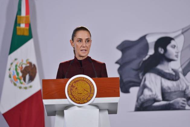 October 23, 2026: TO-45582& x2014;MEXICO , October 23, 2026. Mexican President Claudia Sheinbaum spoke about healthcare and national policy during the "People& x2019;s Conference" (Conferencia del Pueblo) at the National Palace in Mexico City. Clasos.com.mx  - ZUMAcs4_ 20261023_faa_cs4_064 Copyright: xJavierxLiraxOterox