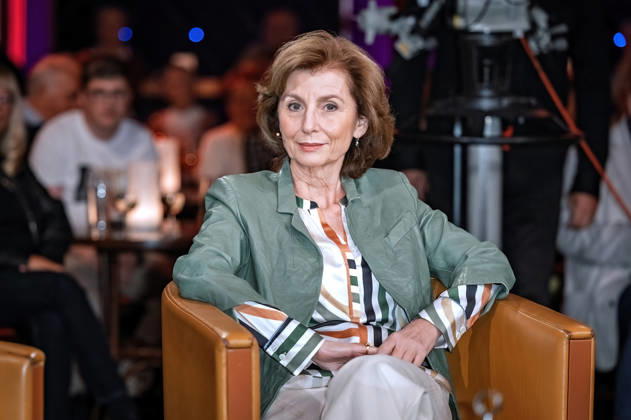 MDR Riverboat actress Marijam Agischewa during the taping of the MDR talk show Riverboat on October 23, 2026, at Mediacity Leipzig 20261023SFL0052