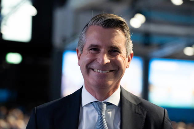 Munich, Bavaria, Germany October 23, 2026: The 2026 party convention of the CSU (Christian Social Union) at the Munich Trade Fair Center. Single frame: Eric Beißwenger, Minister for European Affairs (Member of the State Parliament)
