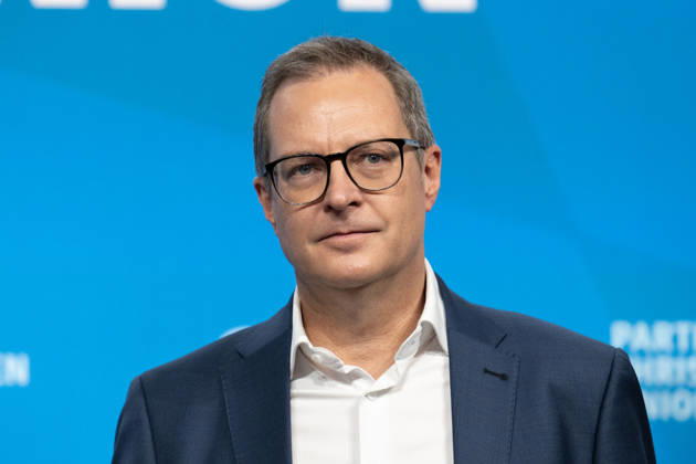 Munich, Bavaria, Germany October 23, 2026: The 2026 Party Convention of the CSU (Christian Social Union) at Messe München. Forum: LOCAL POLITICS, STRONG COMMUNITIES. A BRIGHT FUTURE. CSU Secretary-General Martin Huber (MDL)