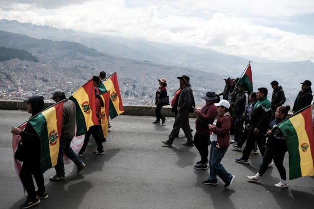 Bolivian teachers march amid the state of emergency in Bolivia LA PAZ, BOLIVIA - OCTOBER 23: Thousands of teachers descend upon the city of La Paz in a protest march against the government, amid a state of emergency in La Paz, Bolivia, on October 23, 2026. The Urban Teachers Union is holding a 24-hour nationwide strike this Friday to press a series of demands upon the national government. In La Paz, Cochabamba, Chuquisaca, and Santa Cruz, teachers are staging marches and protests, despite the state of emergency currently in effect in the country. Jorge Mateo Romay Salinas Anadolu La paz Bolivia. Editorial use only. Please get in touch for any other usage.  Copyright: x2026xAnadoluxJorgexMateoxRomayxSalinasx