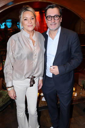 Exclusive - Olivier Dartigolles book launch - Paris Exclusive - Olivier Dartigolles and his wife Corinne attend Olivier Dartigolles « Tout destin est cousu d’enfance » book launch organized by Five Eyes Production at Buddha Bar, in Paris, France, October 23, 2026. Photo by Jerome Domine ABACAPRESS.COM Paris France  Copyright: xDominexJerome ABACAx