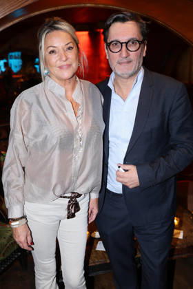 Exclusive - Olivier Dartigolles book launch - Paris Exclusive - Olivier Dartigolles and his wife Corinne attend Olivier Dartigolles « Tout destin est cousu d’enfance » book launch organized by Five Eyes Production at Buddha Bar, in Paris, France, October 23, 2026. Photo by Jerome Domine ABACAPRESS.COM Paris France  Copyright: xDominexJerome ABACAx