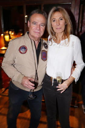 Exclusive - Olivier Dartigolles book launch - Paris Exclusive - Fabien Lecoeuvre and his wife Corinne attend Olivier Dartigolles « Tout destin est cousu d’enfance » book launch organized by Five Eyes Production at Buddha Bar, in Paris, France, October 23, 2026. Photo by Jerome Domine ABACAPRESS.COM Paris France  Copyright: xDominexJerome ABACAx