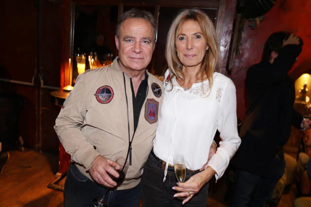 Exclusive - Olivier Dartigolles book launch - Paris Exclusive - Fabien Lecoeuvre and his wife Corinne attend Olivier Dartigolles « Tout destin est cousu d’enfance » book launch organized by Five Eyes Production at Buddha Bar, in Paris, France, October 23, 2026. Photo by Jerome Domine ABACAPRESS.COM Paris France  Copyright: xDominexJerome ABACAx