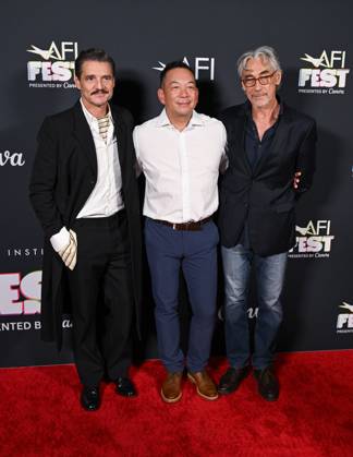 Pedro Pascal, Guest, Tony Gilroy at arrivals for BEHEMOTH! Premiere at AFI FEST presented by Canva, TCL Chinese Theatre, Hollywood, CA, October 23, 2026. Photo By: Michael Mattes Everett Collection BEHEMOTH! Premiere at AFI FEST presented by Canva PUBLICATIONXNOTxINxCANxCHNxFRAxITAxJPNxNORxPOLxRUSxESPxUKxUSA