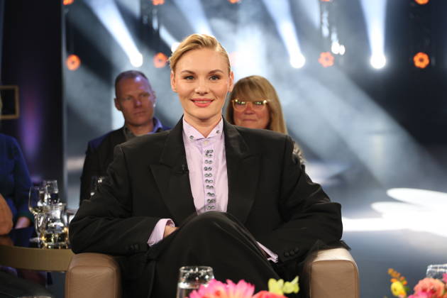 Rosalie Thomass, actress, guest on the NDR Talk Show; photo op on October 23, 2026, at the Hamburg Lokstedt television studio prior to the broadcast on NDR Television s Channel 3