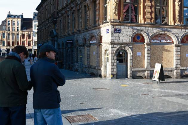 Morning Scene, Act 2, PHOTOPQR VOIX DU NORD, Thierry Thorel, October 24, 2026, Lille, October 24, 2026 Morning atmosphere in the streets of the capital of Flanders a few hours before Act 2 of the demonstrations Photo by Thierry Thorel La Voix du Nord Lille, October 24, 2026 – Morning atmosphere in the streets of the capital of Flanders, a few hours before the second wave of demonstrations, Hauts-de-France, France  Copyright: xPHOTOPQR VOIXxDUxNORD MAXPPPxThierryxThorelx 20261024VDN6197 20261024VDN6197