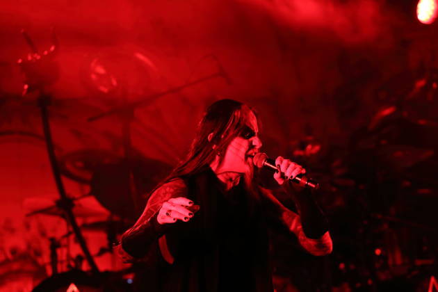 Stian Tomt Shagrath Thoresen of the band Dimmu Borgir at a concert at the Columbiahalle in Berlin, October 23, 2026 Behemoth Dimmu Borgir Concert Berlin