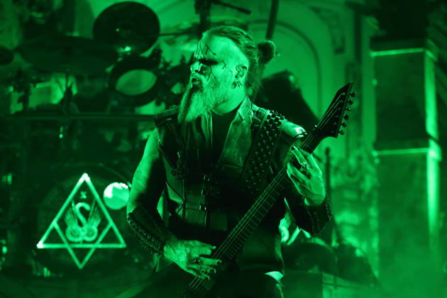 Kjell Age Damage Karlsen of the band Dimmu Borgir at a concert at the Columbiahalle in Berlin, October 23, 2026 Behemoth Dimmu Borgir Concert Berlin