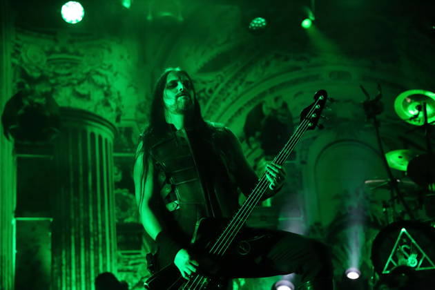Victor Brandt of the band Dimmu Borgir at a concert at the Columbiahalle in Berlin, October 23, 2026 Behemoth Dimmu Borgir Concert Berlin