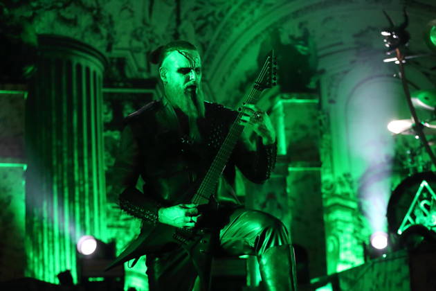 Kjell Age Damage Karlsen of the band Dimmu Borgir at a concert at the Columbiahalle in Berlin, October 23, 2026 Behemoth Dimmu Borgir Concert Berlin